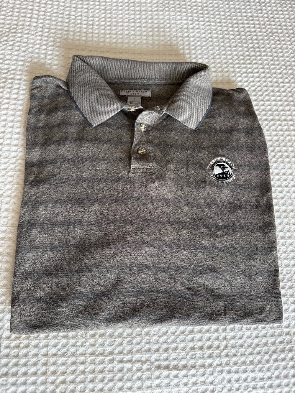 Vintage 90s Pebble Beach Golf Men’s Polo Shirt with Logo like new vintage